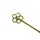 巳梅結一本簪／真鍮（へびうめむすびいっぽんかんざし／ブラス）