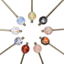 椿とんぼ玉簪（つばきトンボ玉かんざし）