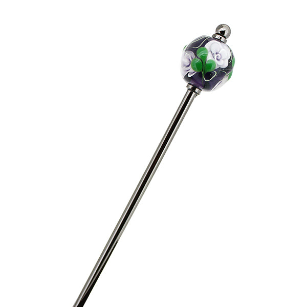 青薔薇とんぼ玉簪｜普段使いの簪・ヘアアクセサリーブランド［かんざし