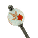 流水金魚とんぼ玉簪（りゅうすいきんぎょトンボ玉かんざし）