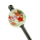 蓮金魚とんぼ玉簪（はすきんぎょトンボ玉かんざし）