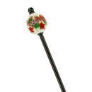 蓮金魚とんぼ玉簪（はすきんぎょトンボ玉かんざし）