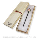 蓮金魚とんぼ玉簪（はすきんぎょトンボ玉かんざし）