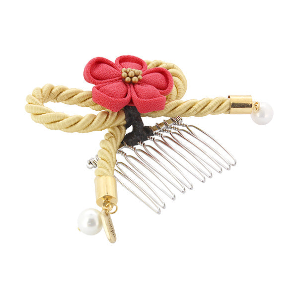 伝統つまみ簪＞蝶結梅花簪｜普段使いの簪・ヘアアクセサリー