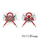 ＜伝統つまみ簪＞重菊注連飾花簪（かさねぎくしめかざりはなかんざし）