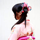 ＜伝統つまみ簪＞重菊注連飾花簪（かさねぎくしめかざりはなかんざし）