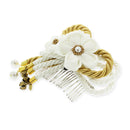 ＜伝統つまみ簪＞注連蝶々匂梅花簪（しめちょうちょうにおいうめはなかんざし）