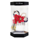 ＜伝統つまみ簪＞注連蝶々匂梅花簪（しめちょうちょうにおいうめはなかんざし）