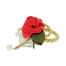 ＜伝統つまみ簪＞綻椿花簪（ほころびつばきはなかんざし）