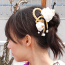 ＜伝統つまみ簪＞綻椿花簪（ほころびつばきはなかんざし）