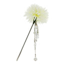 朝露鞠菊一本簪／白（あさつゆまりぎくいっぽんかんざし／しろ）