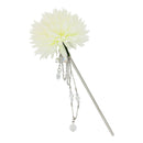 朝露鞠菊一本簪／白（あさつゆまりぎくいっぽんかんざし／しろ）