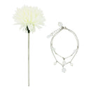 朝露鞠菊一本簪／白（あさつゆまりぎくいっぽんかんざし／しろ）