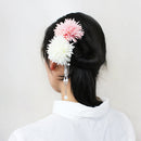 朝露鞠菊一本簪／桃（あさつゆまりぎくいっぽんかんざし／もも）