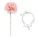 朝露鞠菊一本簪／桃（あさつゆまりぎくいっぽんかんざし／もも）