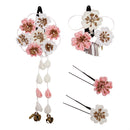 ＜伝統つまみ簪＞七五三姫桜簪‐薄桜（しちごさんひめざくらかんざし‐うすざくら）