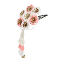 ＜伝統つまみ簪＞七五三姫桜簪‐薄桜（しちごさんひめざくらかんざし‐うすざくら）