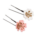 ＜伝統つまみ簪＞七五三姫桜簪‐薄桜（しちごさんひめざくらかんざし‐うすざくら）