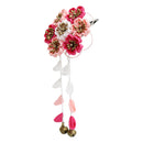 ＜伝統つまみ簪＞七五三姫桜簪‐紫桜（しちごさんひめざくらかんざし‐むらさきざくら）