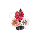 ＜伝統つまみ簪＞七五三姫桜簪‐紫桜（しちごさんひめざくらかんざし‐むらさきざくら）