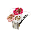 ＜伝統つまみ簪＞七五三姫桜簪‐紫桜（しちごさんひめざくらかんざし‐むらさきざくら）