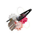 ＜伝統つまみ簪＞七五三姫桜簪‐紫桜（しちごさんひめざくらかんざし‐むらさきざくら）