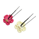 ＜伝統つまみ簪＞七五三姫梅簪‐黄梅（しちごさんひめうめかんざし‐おうばい）