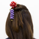 伝統つまみ一本簪‐下り藤（でんとうつまみいっぽんかんざし‐くだりふじ）