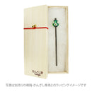 女王蘭とんぼ玉簪（じょおうらんトンボ玉かんざし）