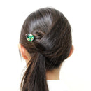 女王蘭とんぼ玉簪（じょおうらんトンボ玉かんざし）