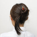 香水瓶とんぼ玉簪‐百合（こうすいびんトンボ玉かんざし‐ゆり）