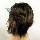 白薔薇とんぼ玉簪（しろばらトンボ玉かんざし）