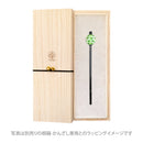 かすみ草とんぼ玉簪（かすみそうトンボ玉かんざし）