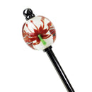 彼岸花とんぼ玉簪（ひがんばなトンボ玉かんざし）