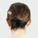 彼岸花とんぼ玉簪（ひがんばなトンボ玉かんざし）