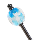 青空に白猫とんぼ玉簪（あおぞらにしろねこトンボ玉かんざし）