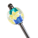 梔子とんぼ玉簪（くちなしトンボ玉かんざし）