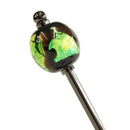 蛍硝子とんぼ玉簪(ほたるがらすトンボ玉かんざし)