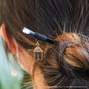 『千と千尋の神隠し』六番目の駅 カオナシとカンテラ夜の小道簪（『せんとちひろのかみかくし』ろくばんめのえきかおなしとかんてらよるのこみちかんざし）