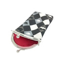 がま口かんざし袋‐しろくろ猫（がまぐちかんざしぶくろ‐しろくろねこ）