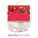 がま口化粧袋‐桜（がまぐちけしょうポーチ‐さくら）