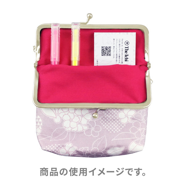 がま口化粧袋‐桜（がまぐちけしょうポーチ‐さくら）