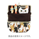 がま口化粧袋‐三毛猫（がまぐちけしょうポーチ‐みけねこ）