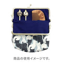 がま口化粧袋‐白黒猫（がまぐちけしょうポーチ‐しろくろねこ）