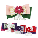 矢絣蝶重梅真珠簪（やがすりちょうかさねうめパールかんざし）