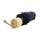 和柄テキスタイル 三つ折り畳み傘‐しめ縄／紺（わがらてきすたいる みつ折りたたみ傘-しめなわ／こん）