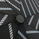 和柄テキスタイル 三つ折り畳み傘‐しめ縄／黒（わがらてきすたいる みつ折りたたみ傘-しめなわ／くろ）