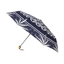 和柄テキスタイル 三つ折り畳み傘‐切子硝子／紺（わがらてきすたいる みつ折りたたみ傘-きりこがらす／こん）