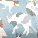 和柄テキスタイル 三つ折り畳み傘‐サバトラ白猫（わがらてきすたいる みつ折りたたみ傘-さばとらしろねこ）