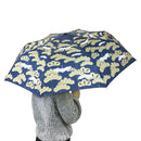 和柄テキスタイル 三つ折り畳み傘‐松に鶴（わがらてきすたいる みつ折りたたみ傘-まつにつる）